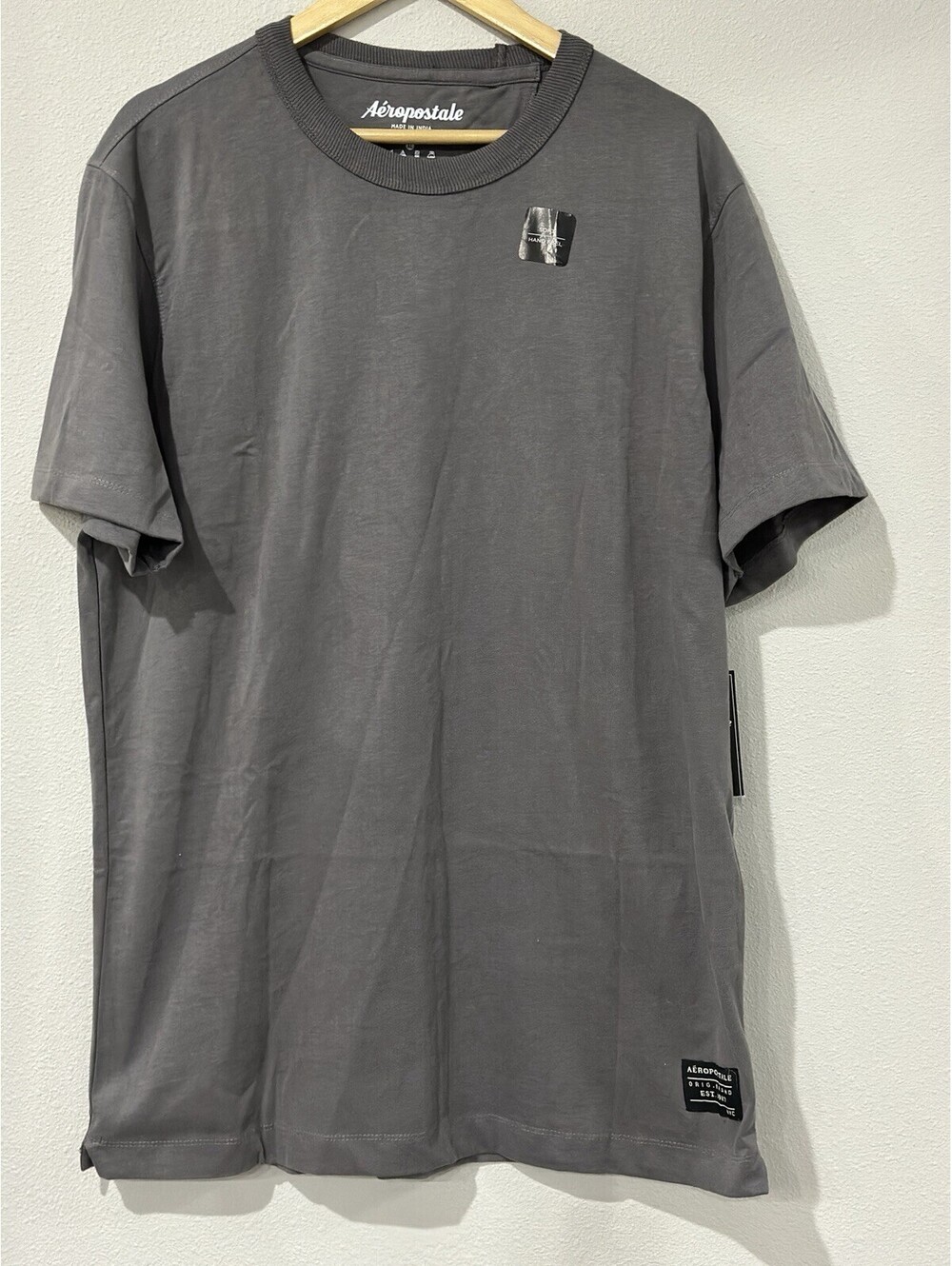 New Aeropostale Short-sleeve Crew Neck T-shirt Dark Grey AKT20682 Size XL Men's